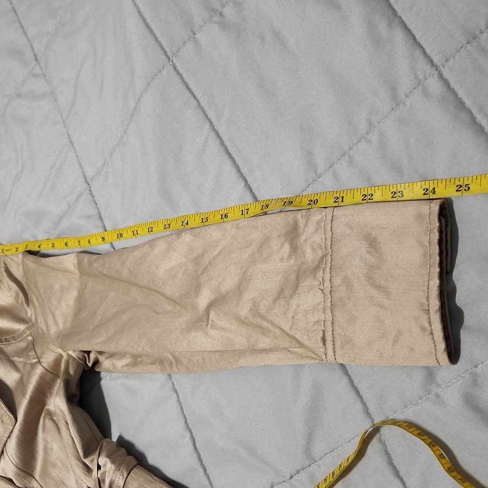 SALE! I.N.C. Champagne Dressy Trench Coat. - Picture 11 of 13